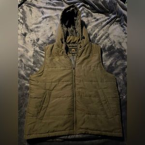 Weatherproof vintage vest with hood men’s size LG
